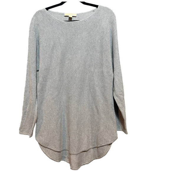 Michael Kors Long Sleeve Waffle Knit Sweater Top - Picture 1 of 5